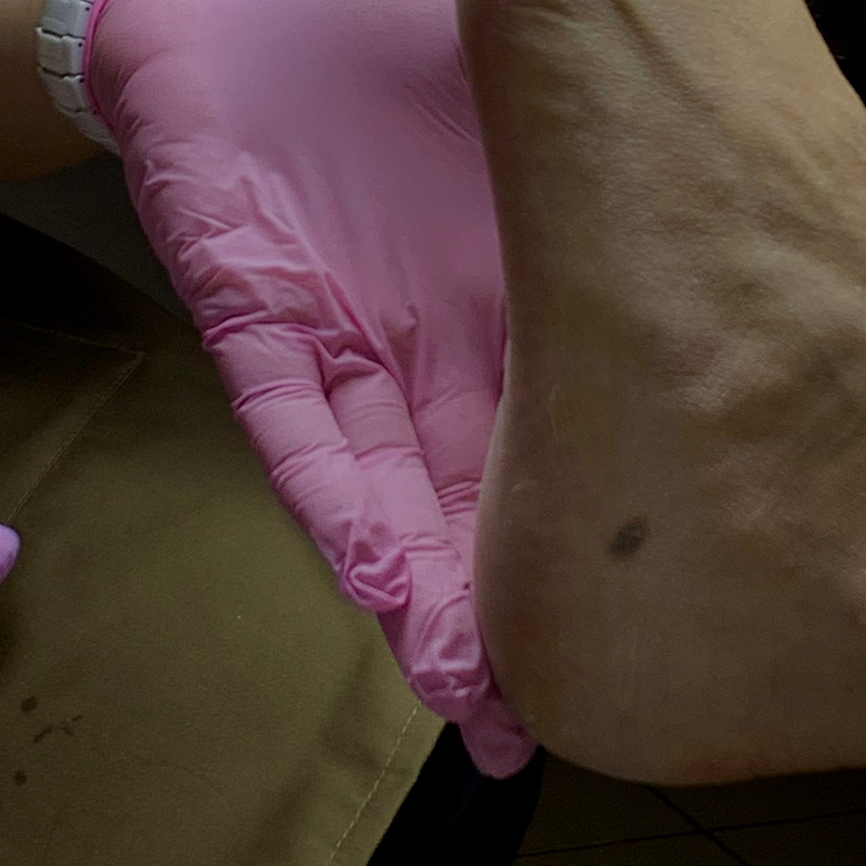 Пятки младенца