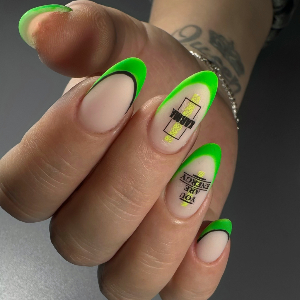 Наращивание, дизайн на все ногти/Френч