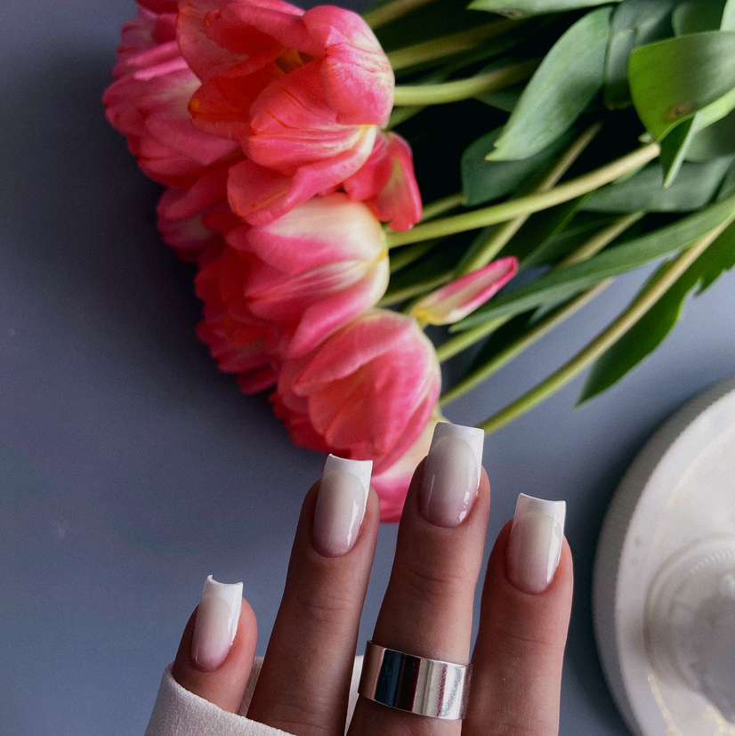 Дизайн Французский маникюр | Линии | Слайдеры | Точки | Втирка | на все ногти