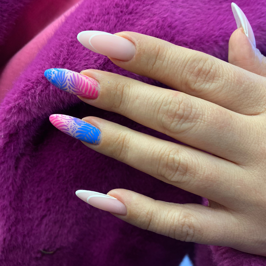 Маникюр с укреплением гелем  (Длинные ногти)