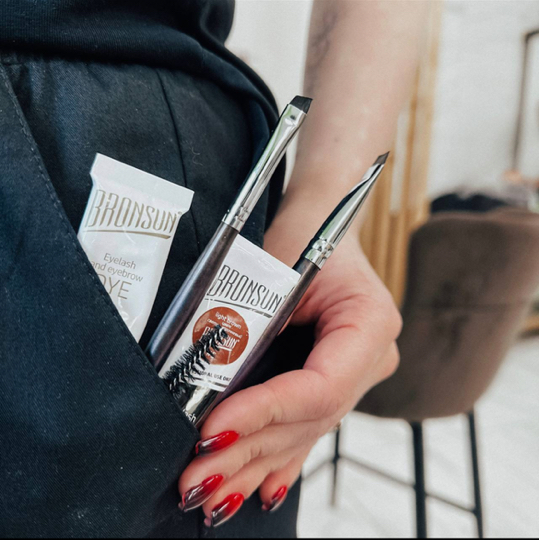 Брови окрашивание краской без коррекции