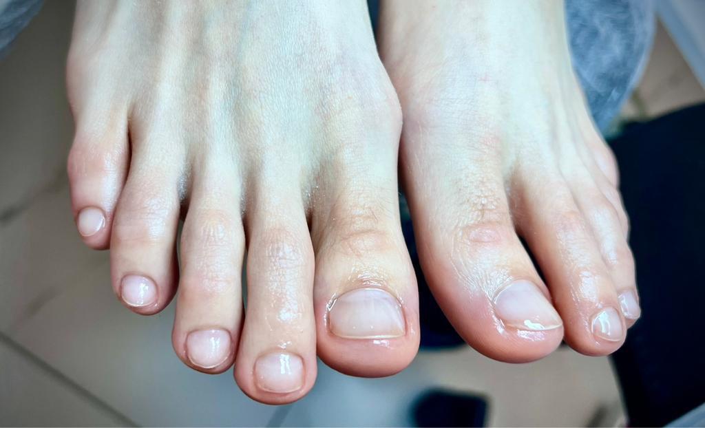 Обработка пальцев ног без покрытия