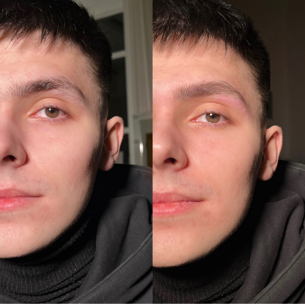 Мужская коррекция бровей