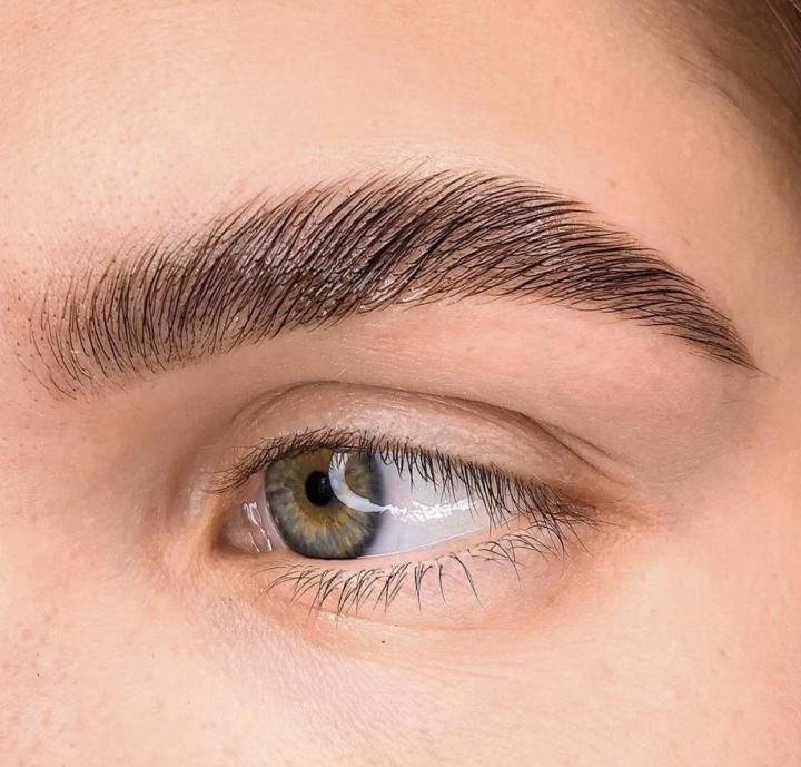 Коррекция+долговременная укладка+окрашивание бровей