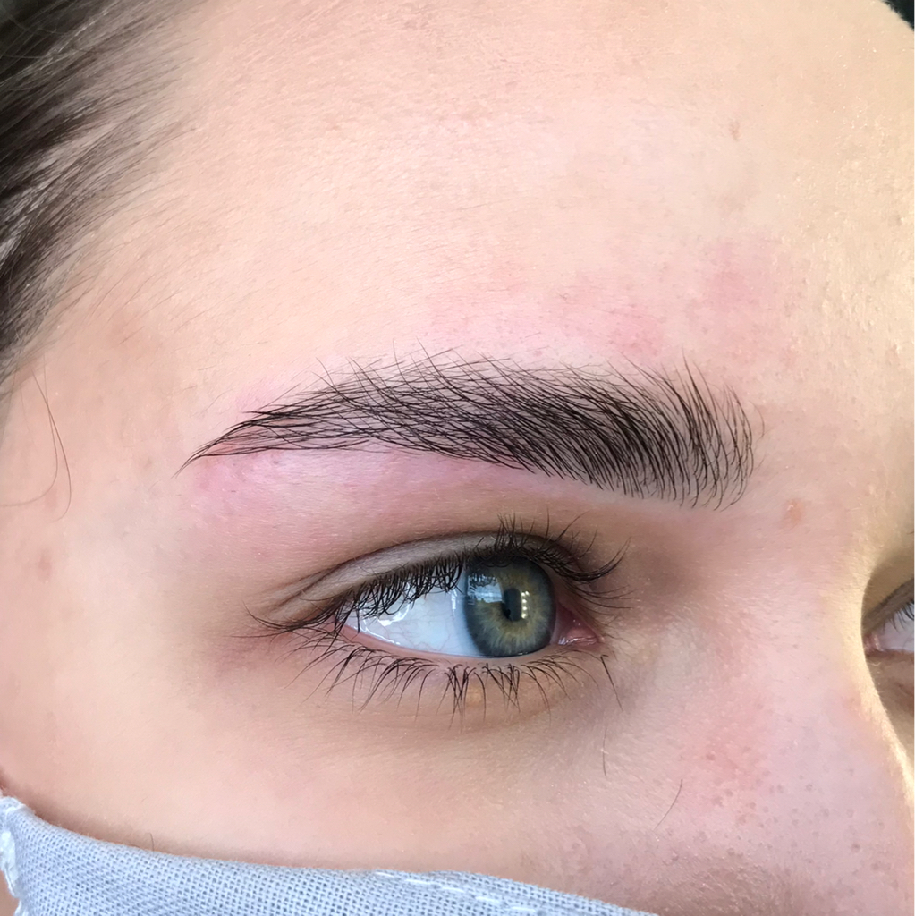 Коррекция бровей + прореживание