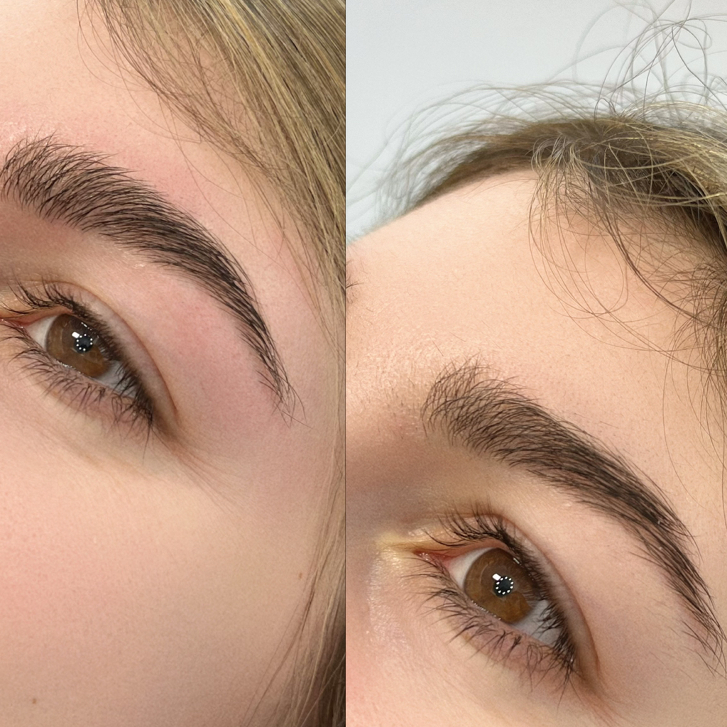 Коррекция бровей без окрашивания