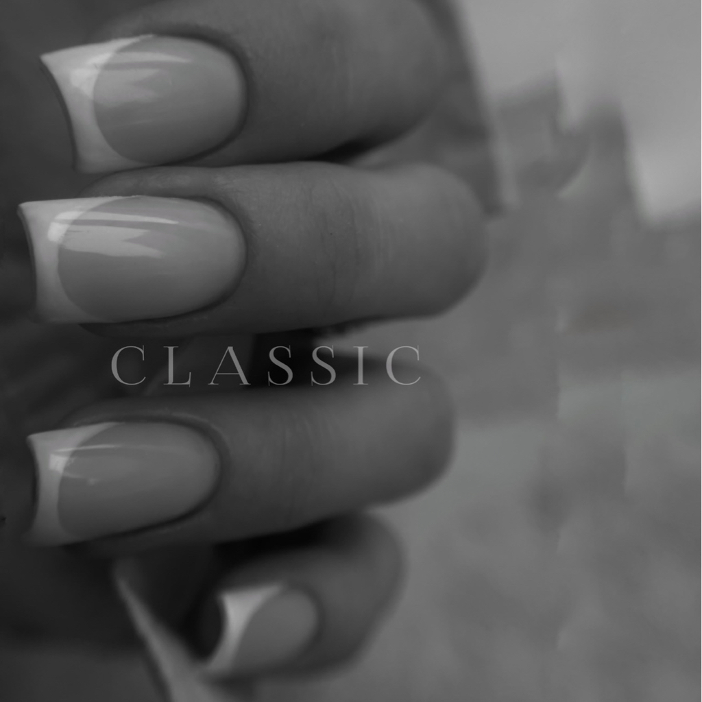 Маникюр+укрепление гелем+френч