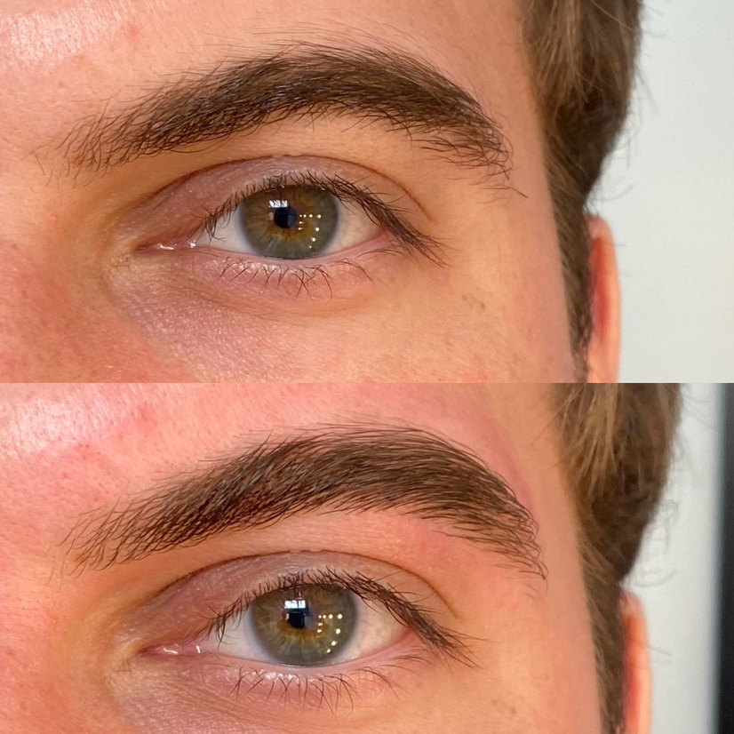 Мужская коррекция бровей