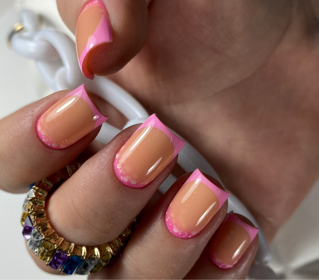 Маникюр + укр. гелем + ФРЕНЧ