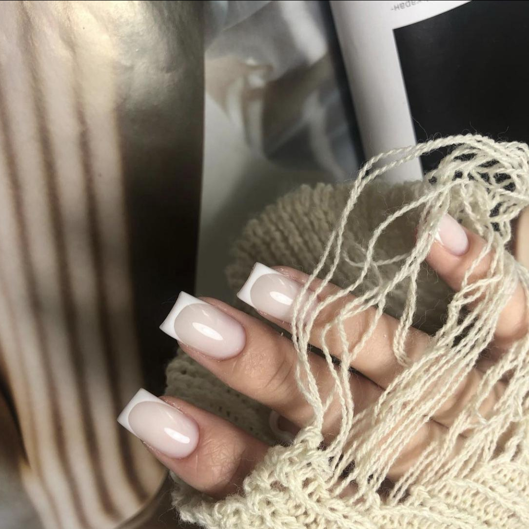 Маникюр с покрытием + френч