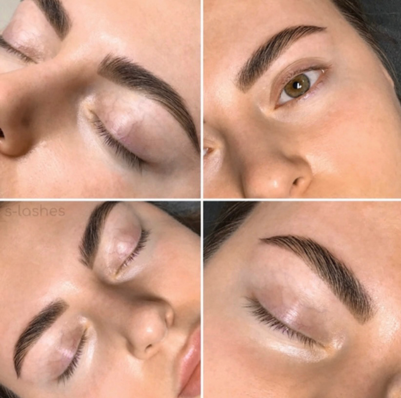 Долговременная укладка + архитектура бровей (с окрашиванием краской, без коррекции)