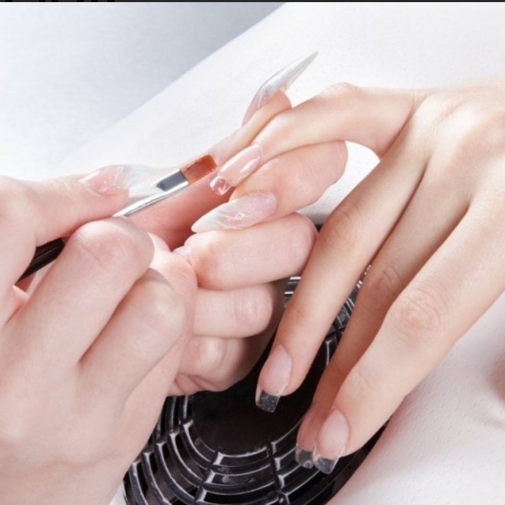 ногтя наращивание/ зависит от длины