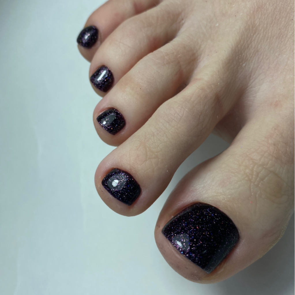 Педикюр пальчики с покрытием гель-лак