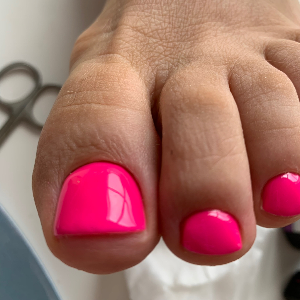 Педикюр пальчики с покрытием