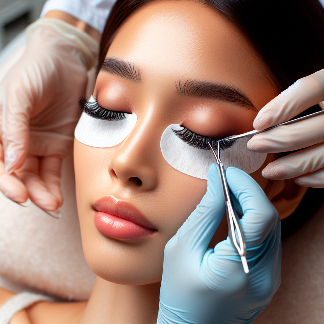 Снятие  ресниц