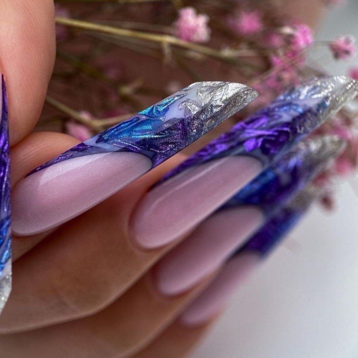 Наращивание ногтей, конкурсное / арочное моделирование, супер длинные ногти