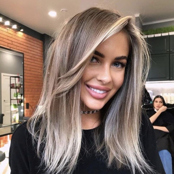 Сложное окрашивание средняя длинна волос