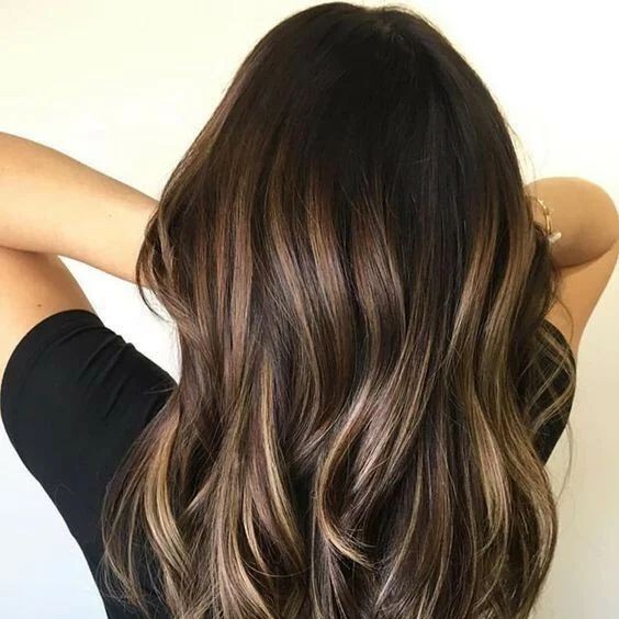 Сложное окрашивание air touch длинные волосы