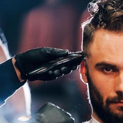 Мужская стрижка машинка с 2-мя насадками