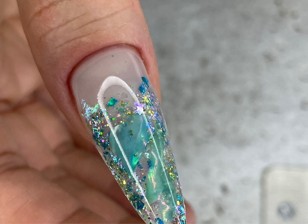 Наращивание ногтей(однотон,аквариумный дизайн, рисованный френч)