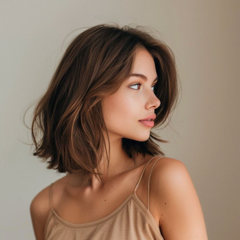 Счастье для волос длиной до плеча