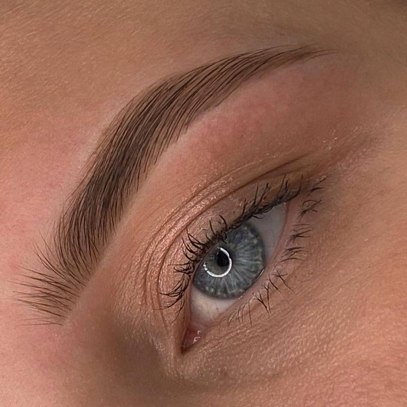 Brows lamination + correction + coloring