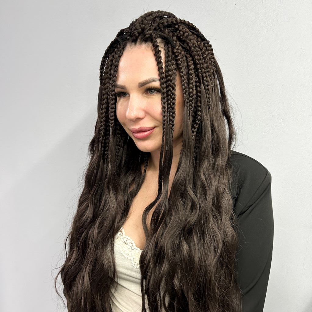 Вплетение комплекта кос