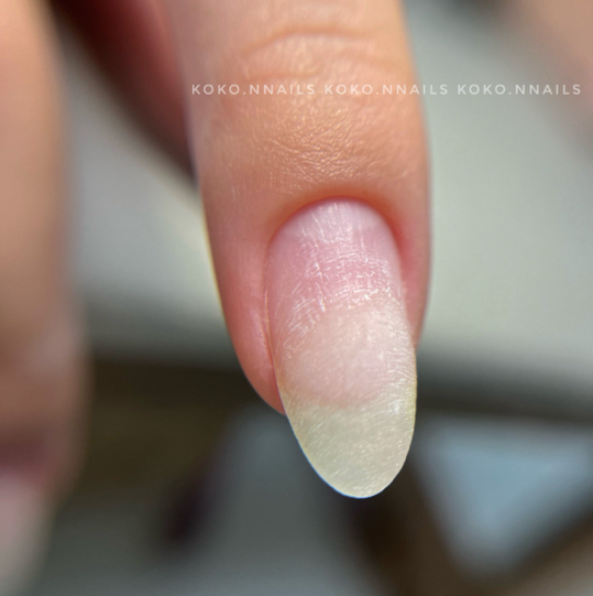 Комби маникюр без покрытия