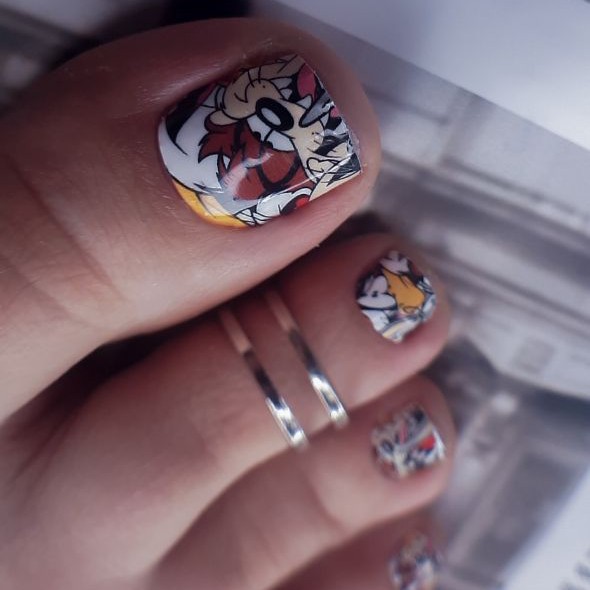 Комплекс 12. Снятие, педикюр (пальчики), покрытие плёнки