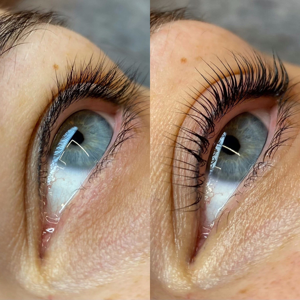 Ламинирование верхних ресниц (изгиб, цвет, многоступенчатый уход)