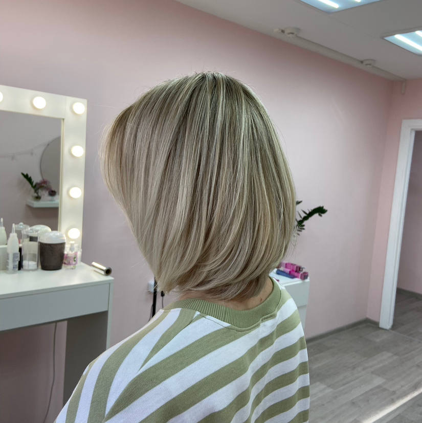 Мелирование средний волос