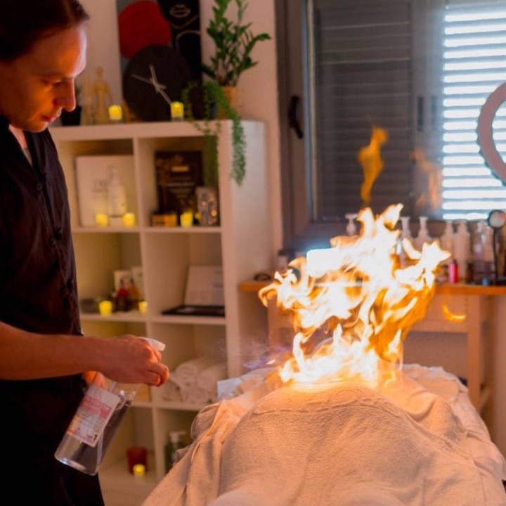 fire massage  (огненный массаж)