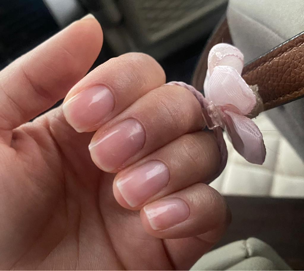 Японский маникюр с чужим снятием