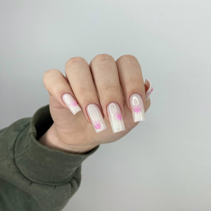 Маникюр + покрытие с дизайном