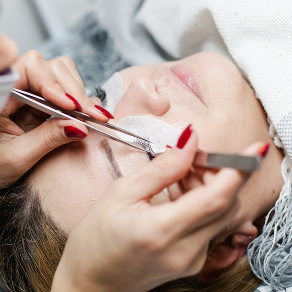 Коррекция наращивания ресниц 3D тройной обьем (топ мастер)