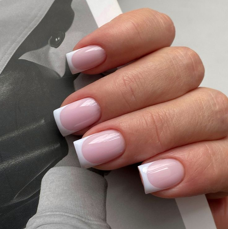 Маникюр с покрытием + ФРЕНЧ