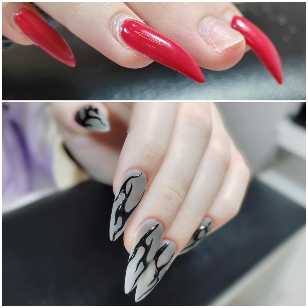 Маникюр с поднятием клюющих ногтей