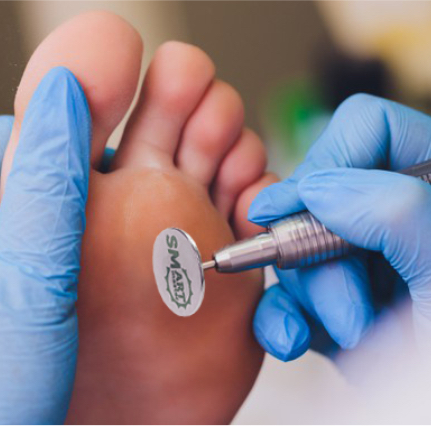 Smart педикюр полностью  с покрытием г/л