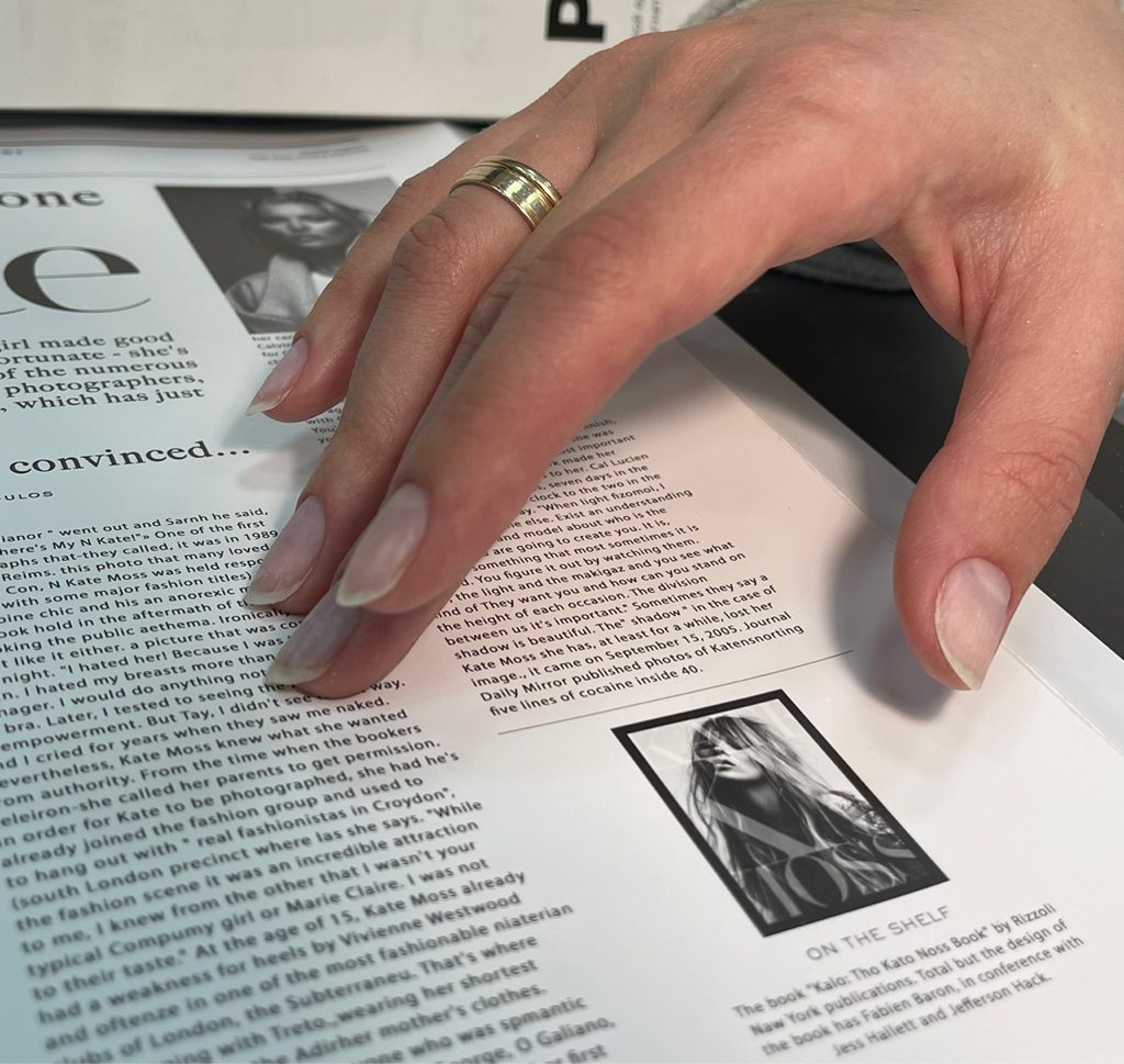 Комбинированный маникюр без покрытия