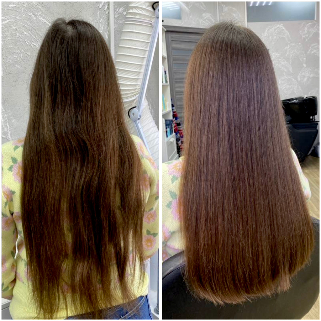 Глубокий уход + пилинг + стрижка  (длина ниже лопаток)