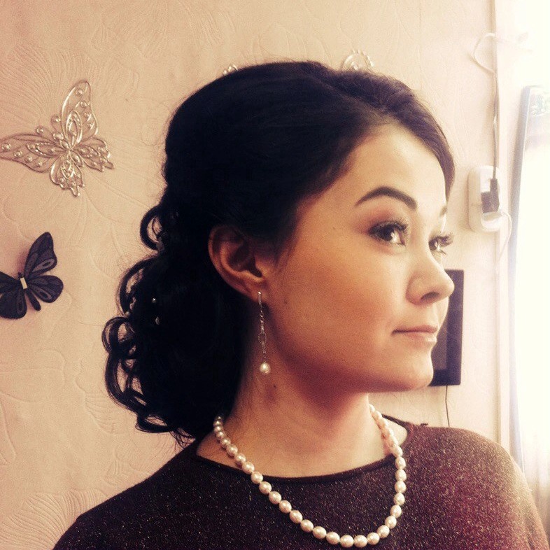 Прически вечерние