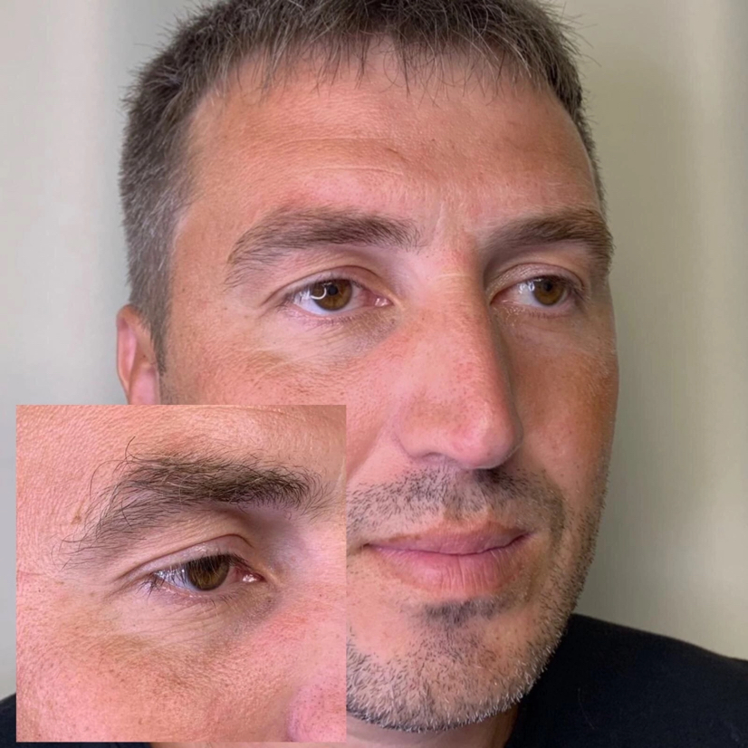 Мужская архитектура бровей(прореживание воск/пинцет)