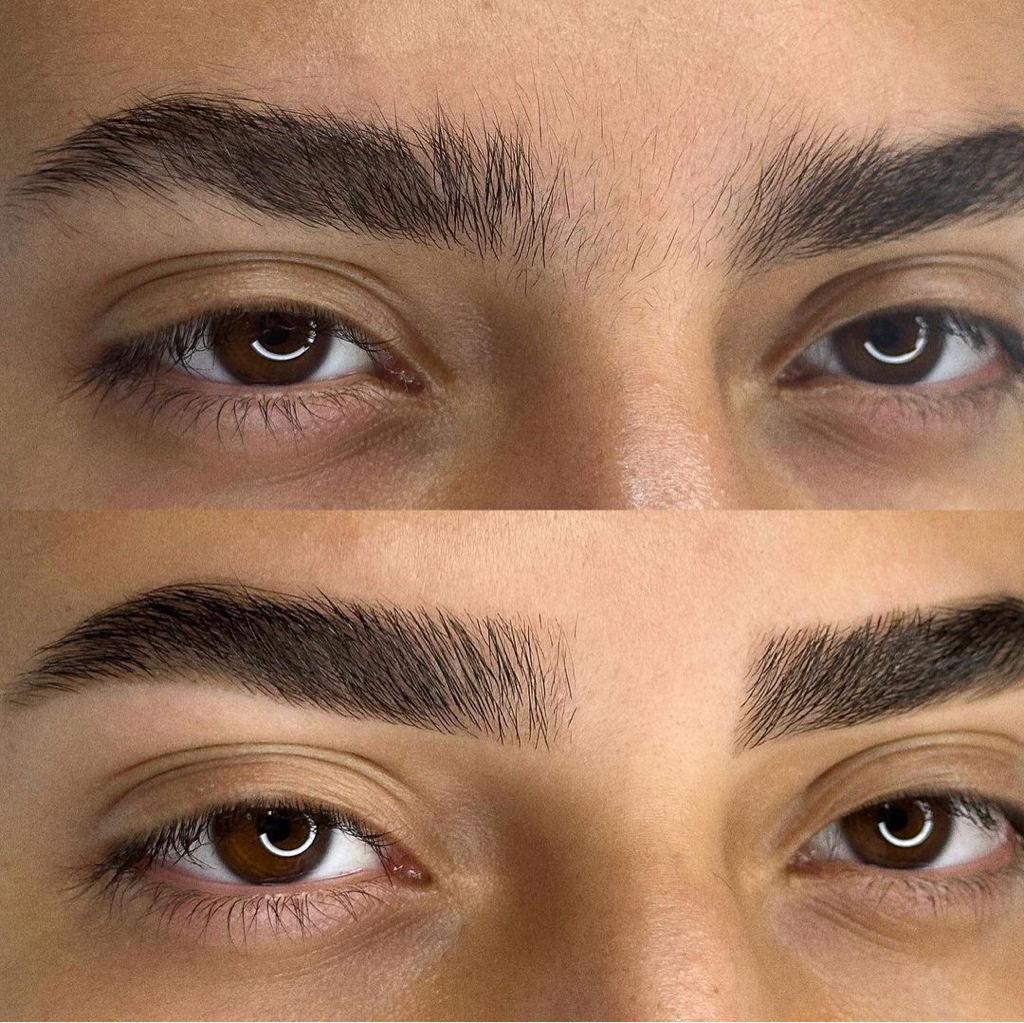 Коррекция бровей, Eyebrow correction.