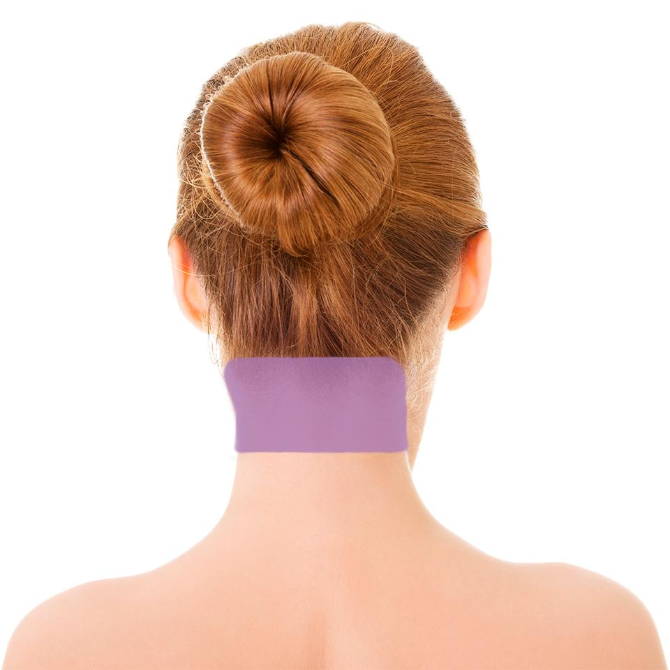 Линия роста волос на шее сзади