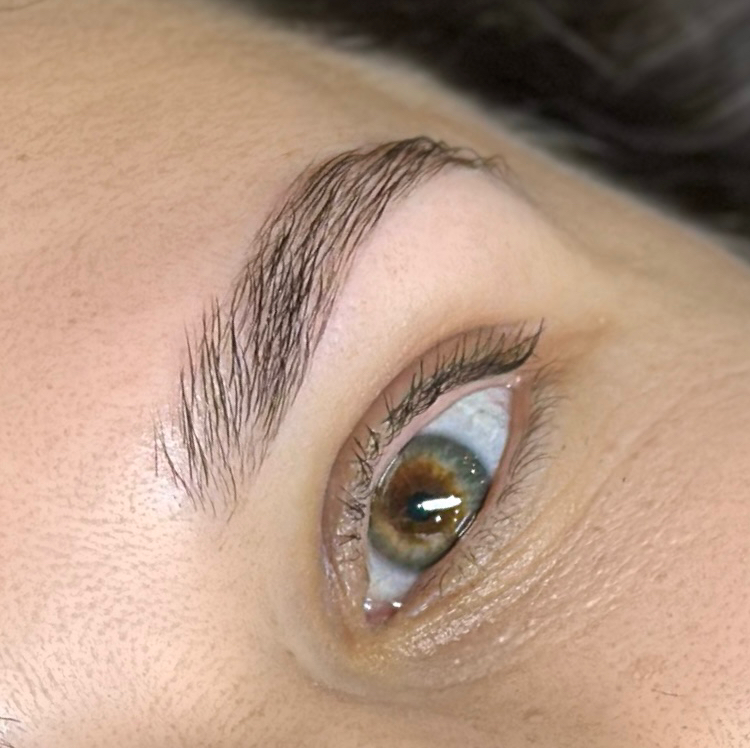 Окрашивание бровей без коррекции