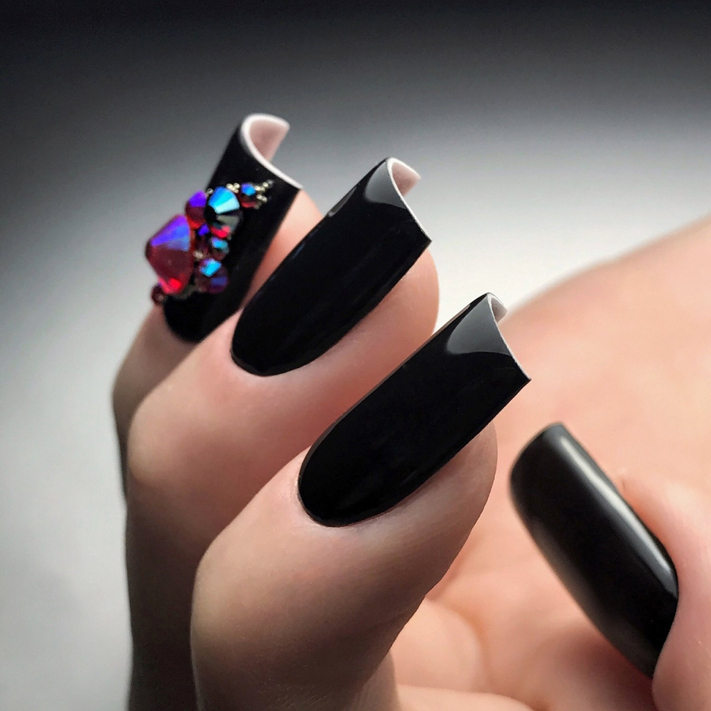 Маникюр+моделирование гелем.