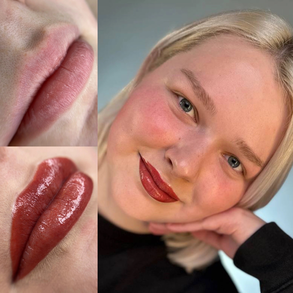 Первичная процедура перманент брови/губы