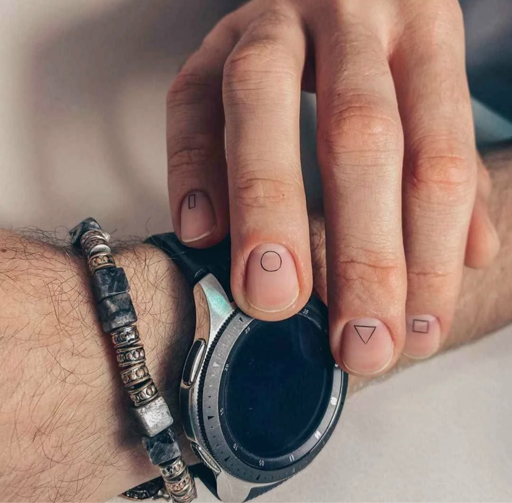 Мужской маникюр + гель-лак