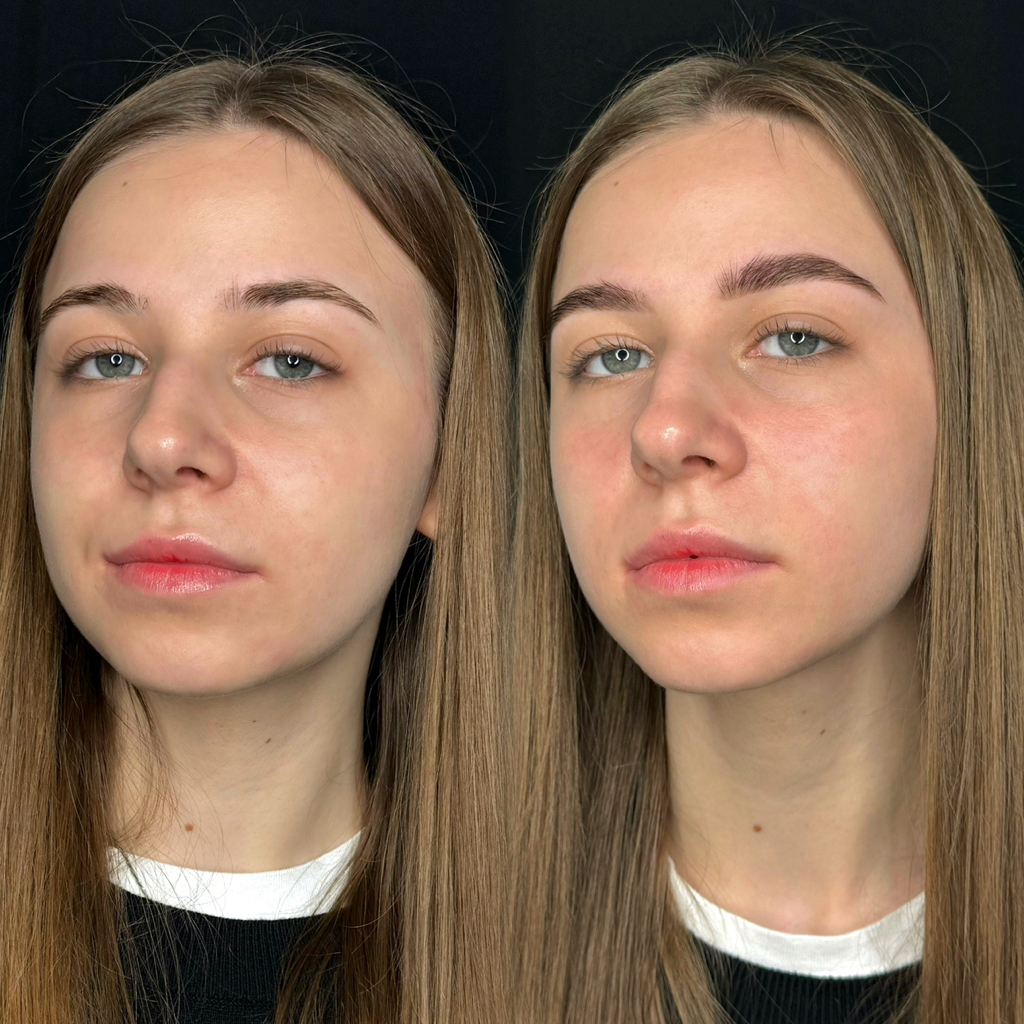 Оформление бровей краской/хной