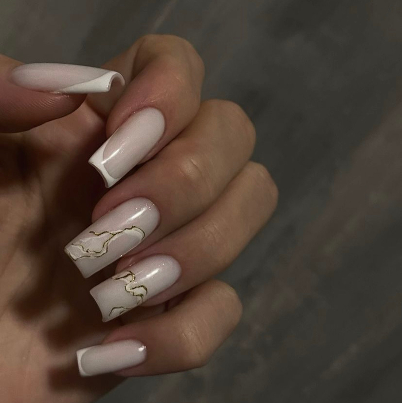 Маникюр укрепление гелем